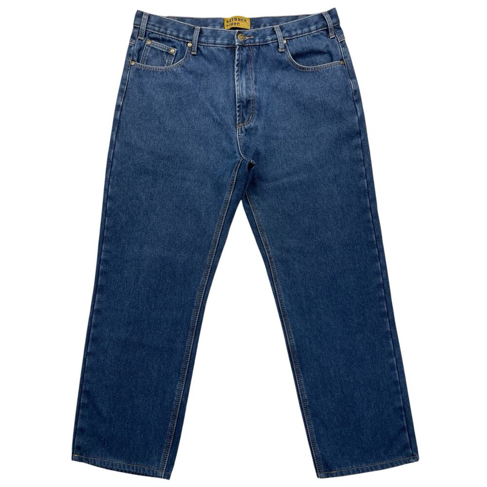 Outback Rider Fleece‑Lined Heavy Denim Work Jeans – Men’s 38x34